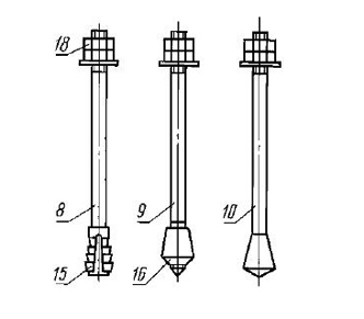Болт фундаментный с коническим концом